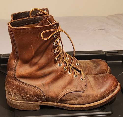 Vtg red wing boots - wing, 9.5